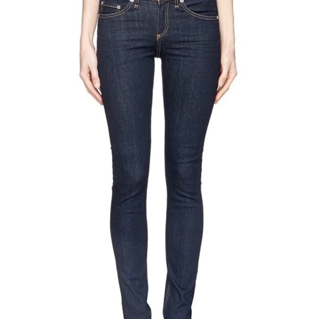 Rag & Bone High-Rise Skinny Jeans Heritage Wash 28